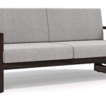 Solid Sheesham Teak Wood Wooden Sofa Set 3 Seater Home Furniture Living Room