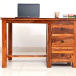 Wooden Study Writing Desk Table with 3 Drawer Storage for Home and Office