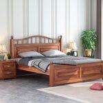 Wooden King Size Cot Bed Without Storage