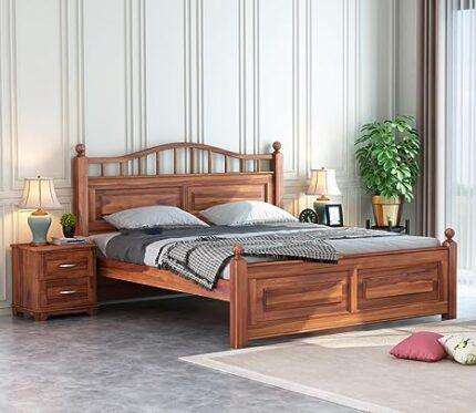 Wooden King Size Cot Bed Without Storage