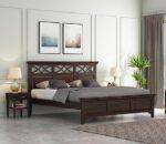 Wooden Queen Size Bed Without Storage