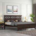 Wooden Queen Size Bed Without Storage