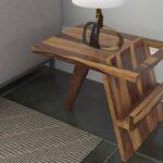 Girli Solid Wood Nested Side Table In Provincial Teak Finish