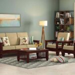 Solid Sheesham Wooden 5 Seater Sofa Set