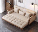Japanese Sofa Bed with Rattan Wooden Frame (2)