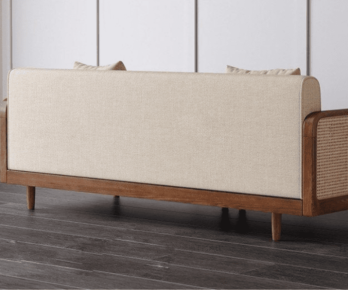 Japanese Sofa Bed with Rattan Wooden Frame (3)