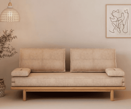 Modern Loveseat Pullout Wood Sleeper sofa (7)