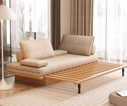 Wooden Pull Out Sofa Cum Bed With Drawers Storage (4)